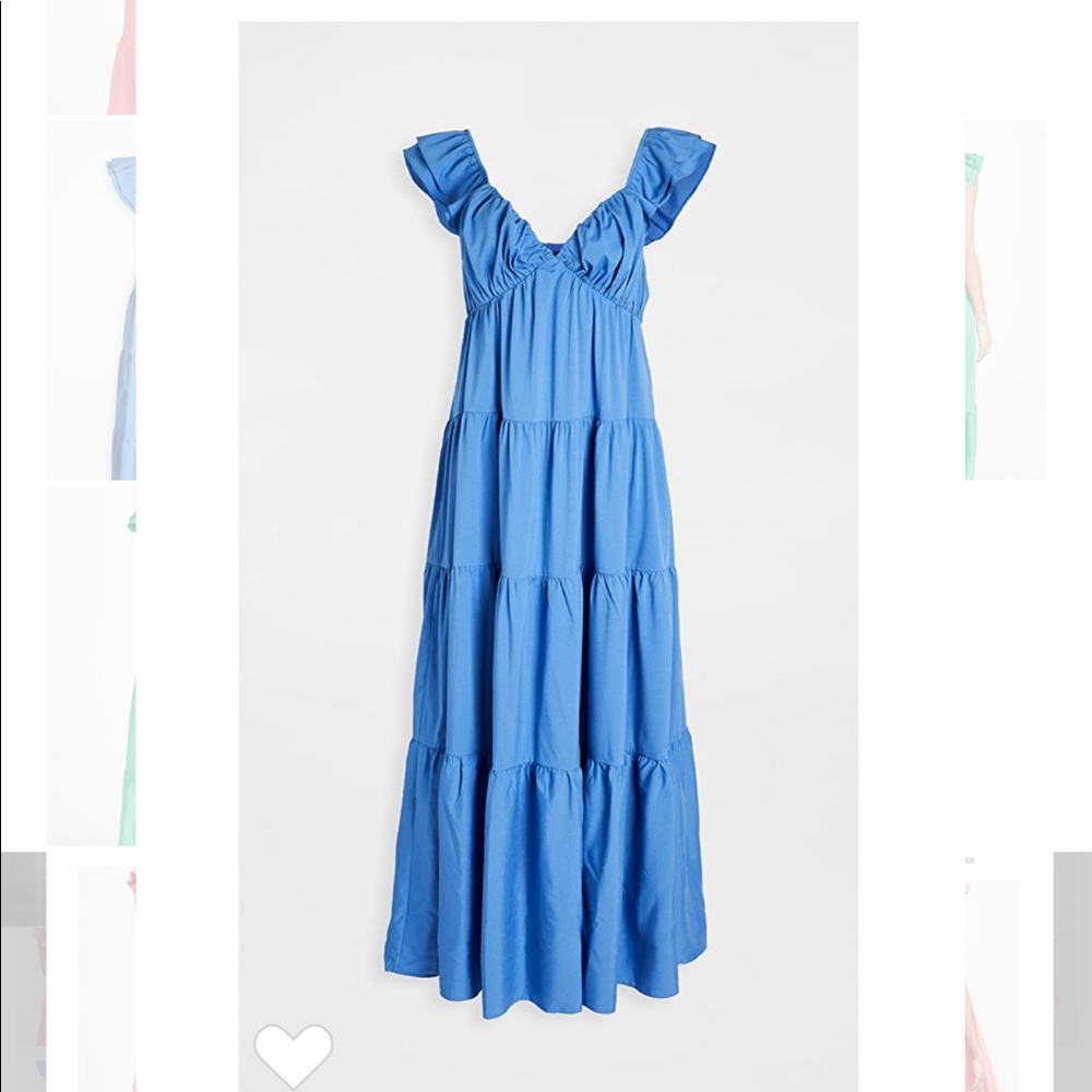 English Factory Ruffle Sleeve Maxi Dress